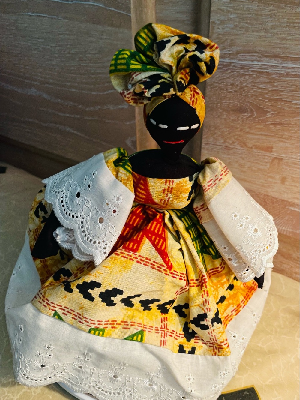 Handmade -Senegal-West African cloth Doll -traditional attire-collectible